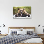 USA, Alaska, Katmai National Park, Kukak Bay Canvas Afdruk (Insitu (Slaapkamer))