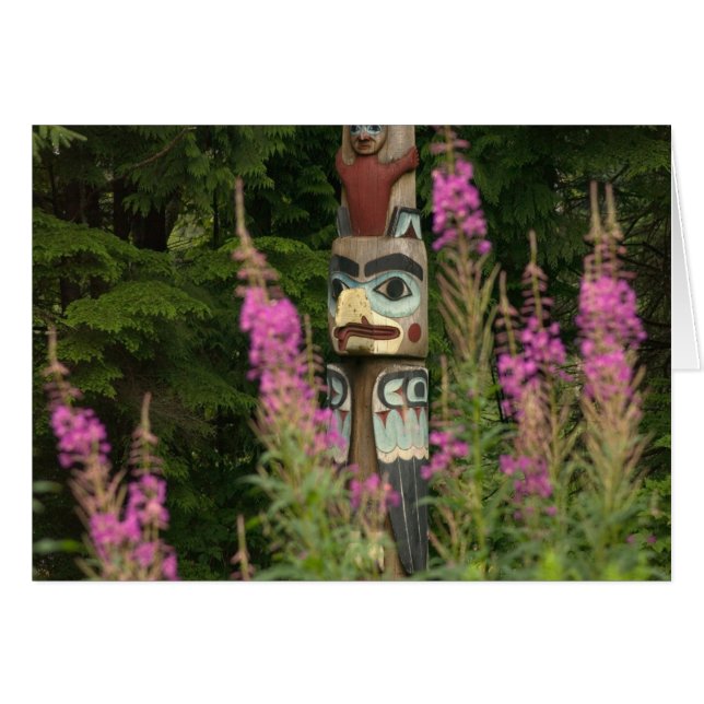 USA, Alaska, Ketchikan, Totem Bight State (Devant horizontal)