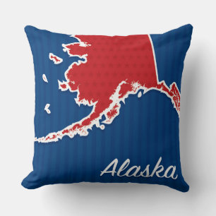 USA Alaska State Patriottische Sterren en Strepen Kussen