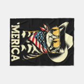 USA America Cat 4 van juli Mannen Vrouwen Kinder F Fleece Deken (Voorkant (Horizontaal))