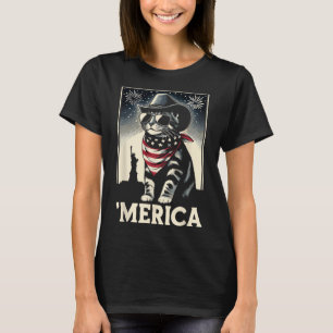 USA America Cat 4 van juli Mannen Vrouwen Kinder F T-shirt