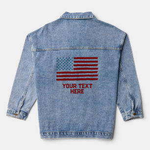 USA America Drapeau modifiable Personnalisé Texte