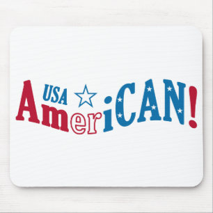 USA AmeriCAN! aangepaste mousepad Muismat