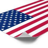 USA American Flag Accueil Bureau Décor Mur Poster  (Coin)