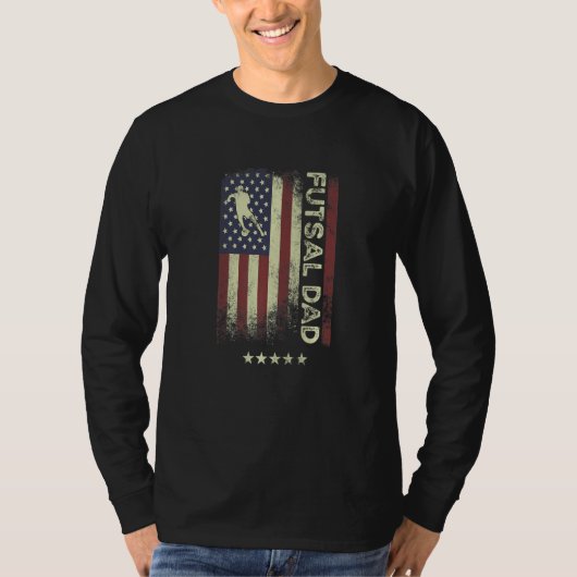 USA American Flag  Futsal Dad  1 T-shirt (Voorkant)