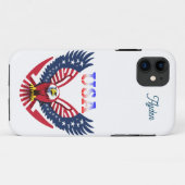 USA Amerikaanse Adelaar Aanpasbaar Case-Mate iPhone Case (Achterkant (horizontaal))