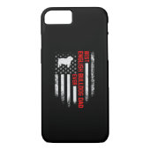  USA Amerikaanse vlag Beste Engelse Bulldog Case-Mate iPhone Case (Achterkant)