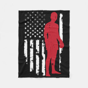 Usa Amerikaanse Vlag Boksen Kickboksen Patriottisc Fleece Deken