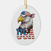 USA Amerikaanse Vlag Mannen Vrouwen Kinderen Ameri Keramisch Ornament (Rechts)
