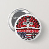 USA Amerikanisch Schweizer Schweiz Baum Wurzel Ronde Button 5,7 Cm (Voorkant /achterkant)