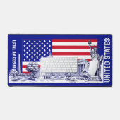 USA Amérique Drapeau Monument Illustration Souveni (Clavier et souris)
