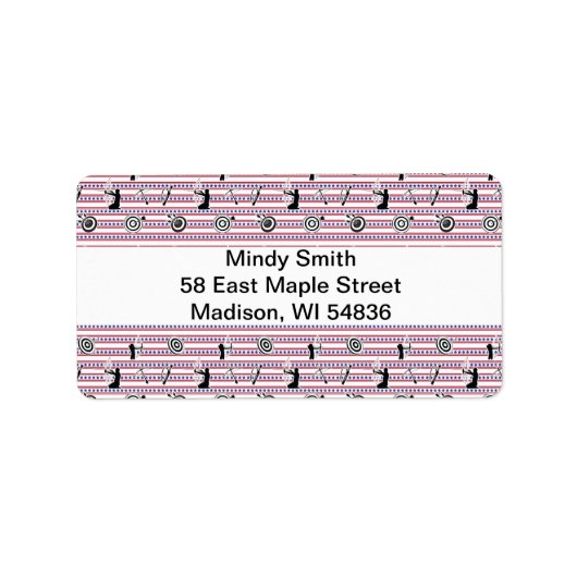 USA Archery Silhouette Pattern Etiket (Voorkant)