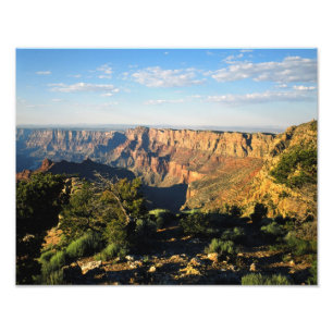 USA, Arizona, Grand Canyon National Park, Uitzicht Foto Afdruk