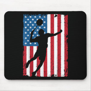 Usa Badminton Vlag Vintage Sport Vlag Muismat