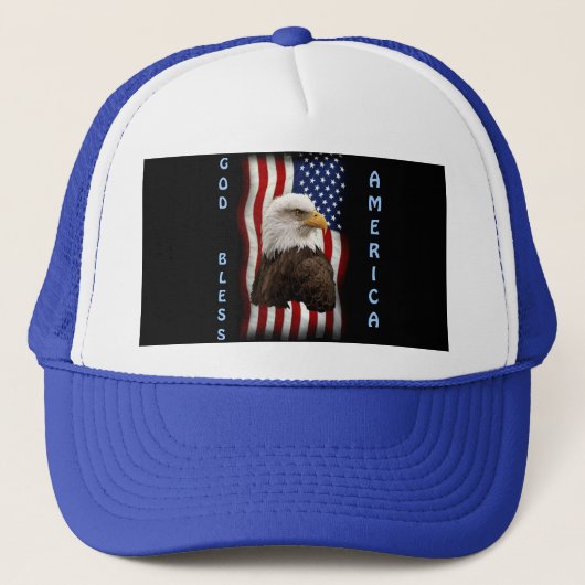 USA Bald Eagle & US Flag USA FOREVER Casquette (Devant)