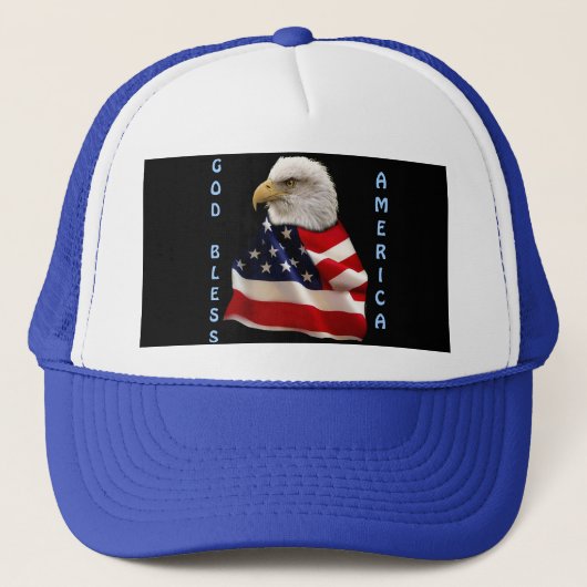 USA Bald Eagle & US Flag USA FOREVER Casquette (Devant)