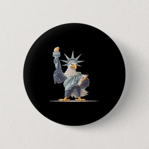 USA beeldkostuum voor patriottische kleding LO Ronde Button 5,7 Cm