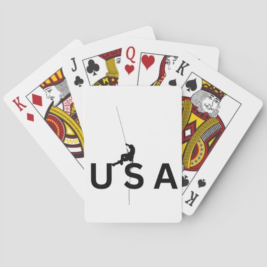USA bergbeklimmen Pokerkaarten (Achterkant)