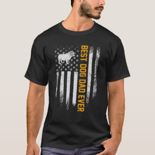 USA Beste Engels Bulldog Pap Ooit Amerikaans T-shirt