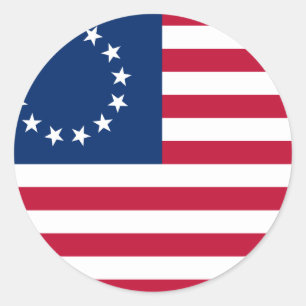 usa betsy ronde sticker