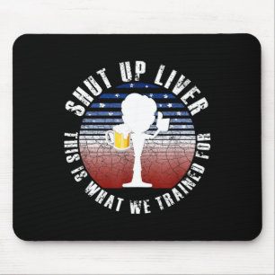 USA Bierdrinkend Team Grappige Dag Amerikaanse Cad Muismat