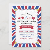 USA Birthday Party Invitation (Devant)