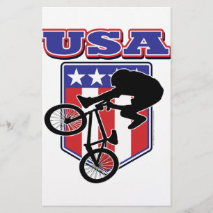 USA BMX Biker Briefpapier