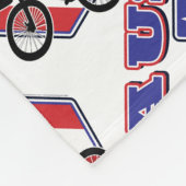 USA-BMX Biker Fleece Deken (Hoek)