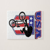 USA BMX Biker Legpuzzel (Horizontaal)