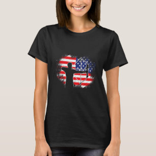 USA Boogschieten US Flag Archer Compound Bow 2 T-shirt