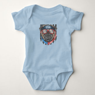 USA Bulldog Baby Bodysuit