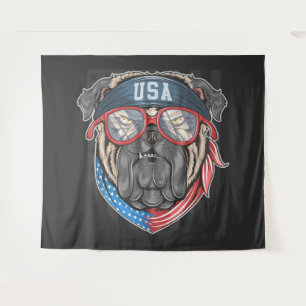 USA Bulldog Wandkleed