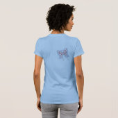 USA Butterfly Dames T-shirts (Achterkant volledig)