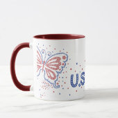 USA Butterfly USA Mugs (Gauche)