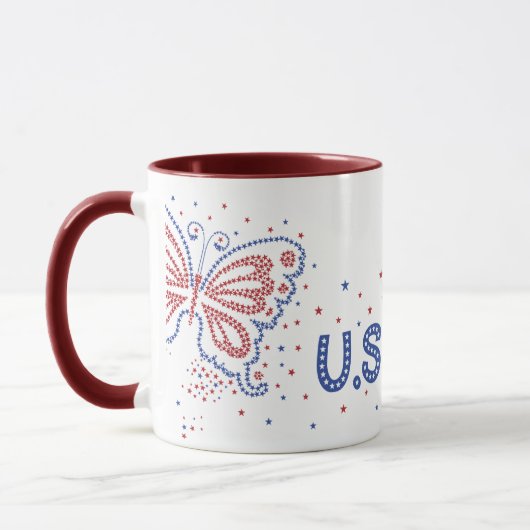 USA Butterfly USA Mugs (Gauche)