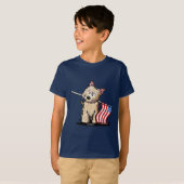 USA Cairn Terrier Kids Dark T-Shirt (Devant entier)