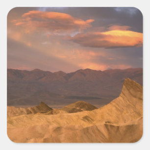 USA, California, Death Valley National Park. 2 Vierkante Sticker