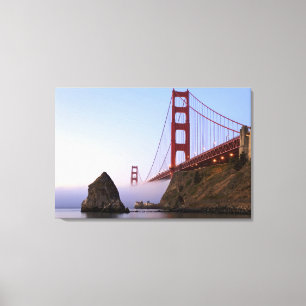 USA, California, San Francisco. Golden Gate 3 Canvas Afdruk