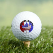 USA Canada Golf Gift Custom US Canada Golf Balls Golfballen (Insitu Shirt)