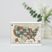 USA - Carte Vintage (Debout devant)