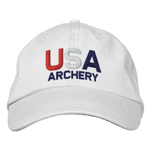 USA - Casquette blanc brodé (Devant)