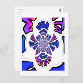 USA Celebration: Heerlijk leuke tekst dynamische k Briefkaart (Voorkant / Achterkant)