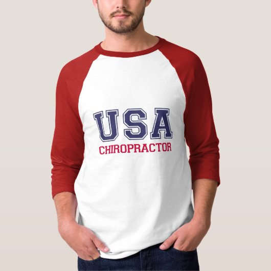USA Chiropractor T-Shirt (Voorkant)