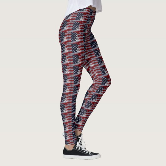 USA Collection Patriotic Christmas Leggings (Droite)
