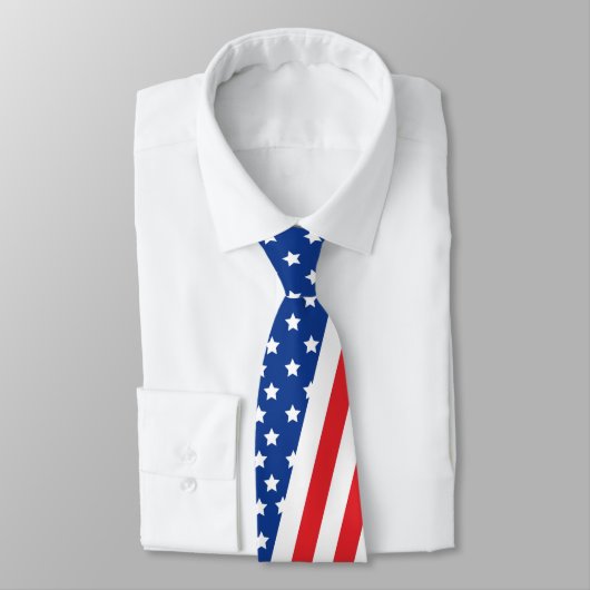 USA Cravate Drapeau Pour Hommes, Drapeau Necktie P (Attaché)