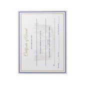 USA Crown Certificates-Award Notitieblok (Gedraaid)