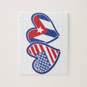 USA Cuba Love Hearts Legpuzzel (Verticaal)