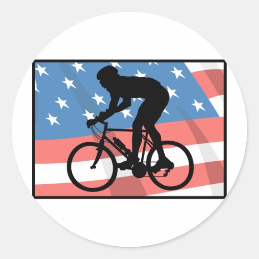 USA Cycling Ronde Sticker (Voorkant)