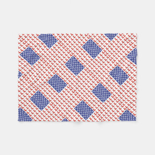 USA Dachshund Fleece Deken