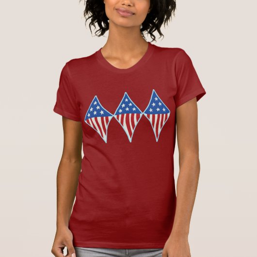 USA Diamonds Dames T-shirts (Voorkant)